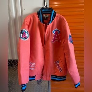 I’m selling a brand new with tags “Angels” Major League Baseball jacket ..